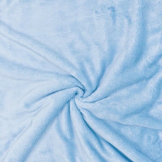 Knitted Fabric - Light Blue Fur