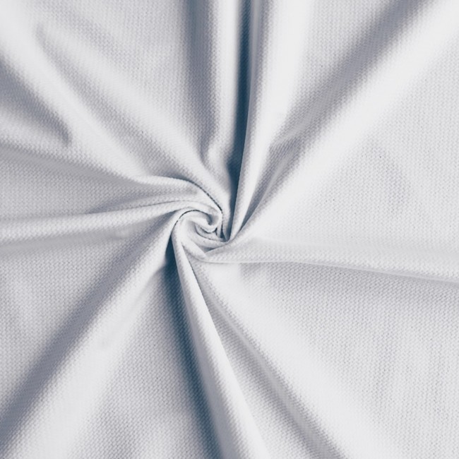 Velvet Fabric - White