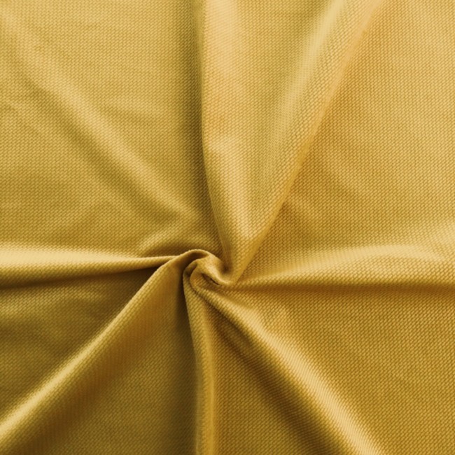 Velvet Fabric - Mustard