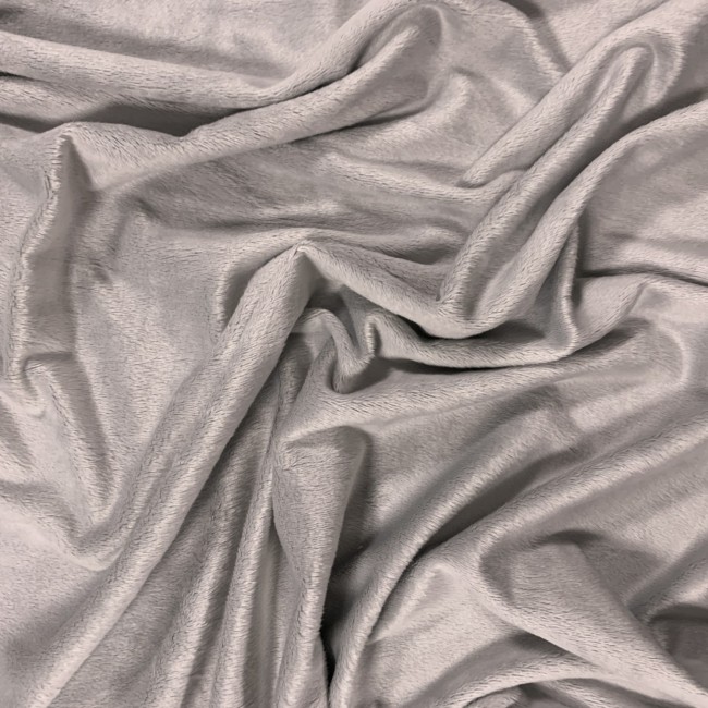 Minky Fabric Smooth - Light Grey