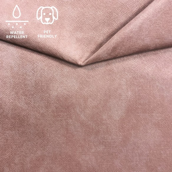 Upholstery Fabric Terra Velour - Pale Pink