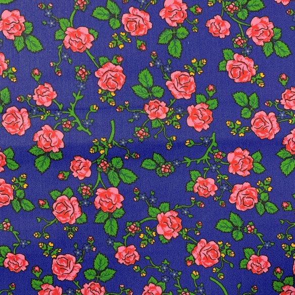 Cotton Fabric - Highland Flowers Cornflower Blue II