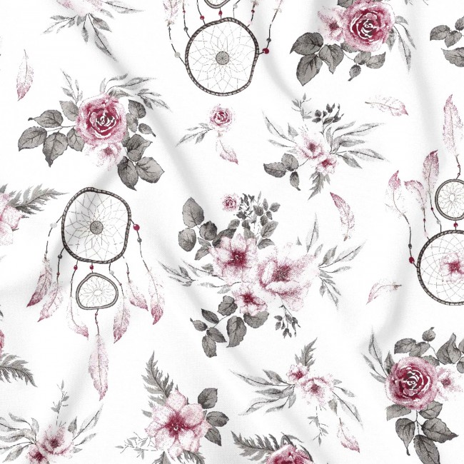 Cotton Fabric - Dream Catchers Roses...