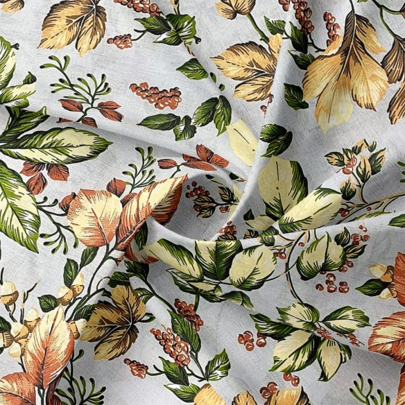 Cotton Fabric - Autumn Leaves