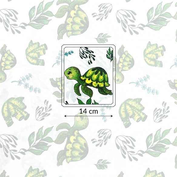 Cotton Fabric - Water Turtle