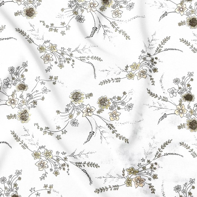 Cotton Fabric - Yellow Meadow