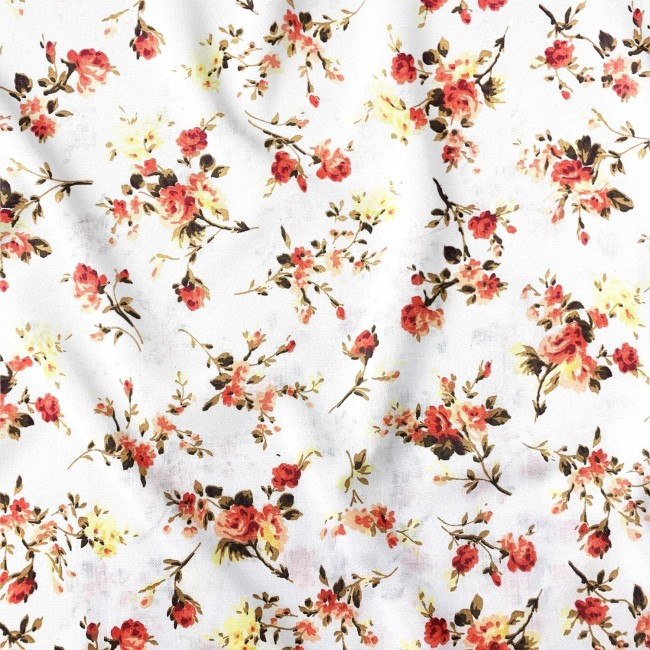 Cotton Fabric 220 cm - Meadow, Rose