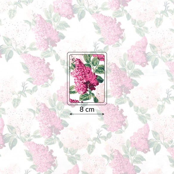 Cotton Fabric 220 cm - Lilac flower