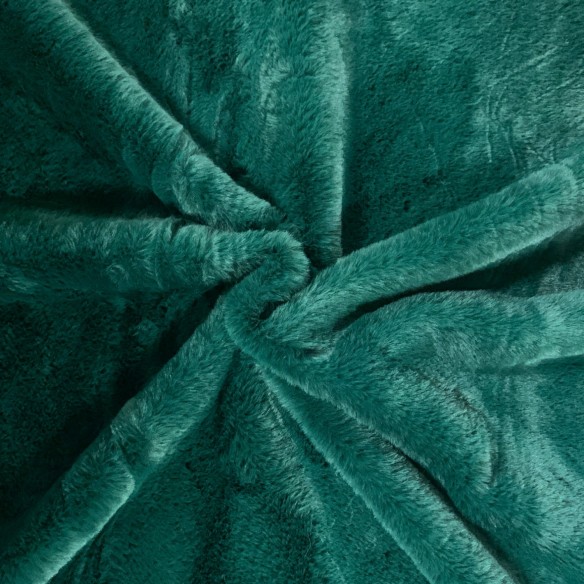 Knitted Fabric - BUNNY Fur, Bottle Green