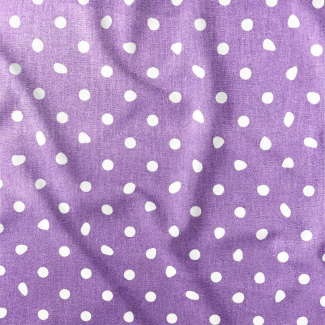 Cotton Fabric - Blueberry Dots