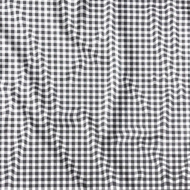 Cotton Fabric - Ikea Grid Grey