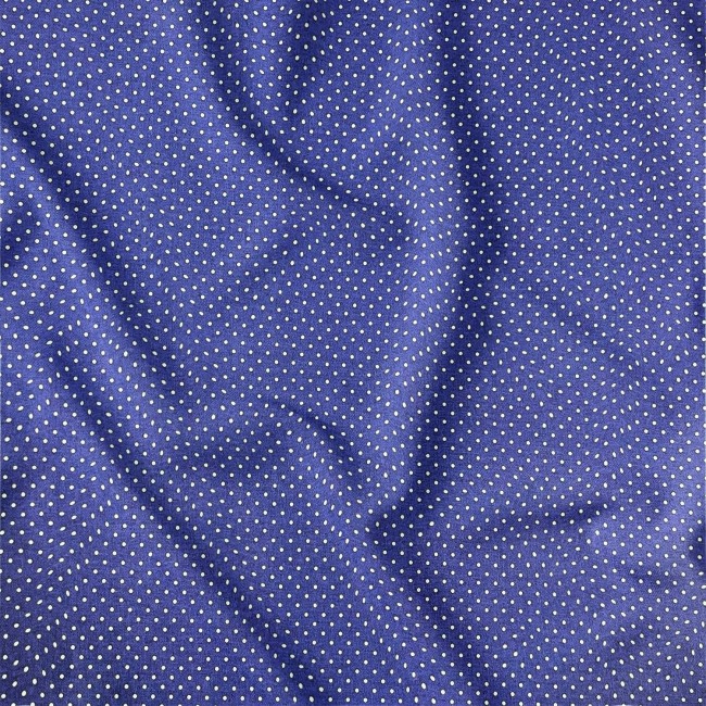 Cotton Fabric - Navy Blue Dots 2 mm