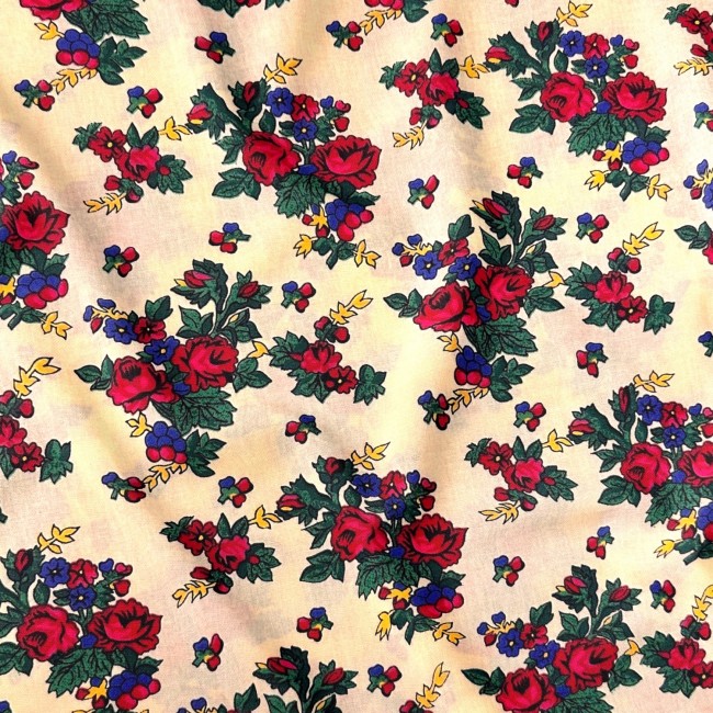 Cotton Fabric - Highland Flowers Beige