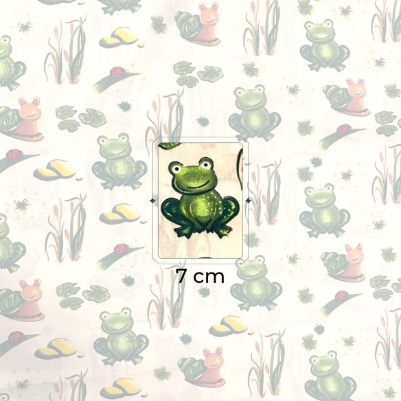 Cotton Fabric - Frog