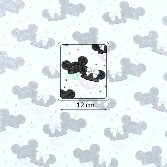Katoenstof - Mickey Mouse en koekjes