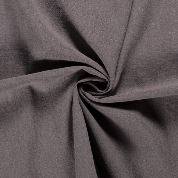 Linen Fabric - Middle Grey