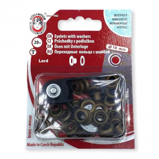 Eyelets with washers 5 - 10 mm -...