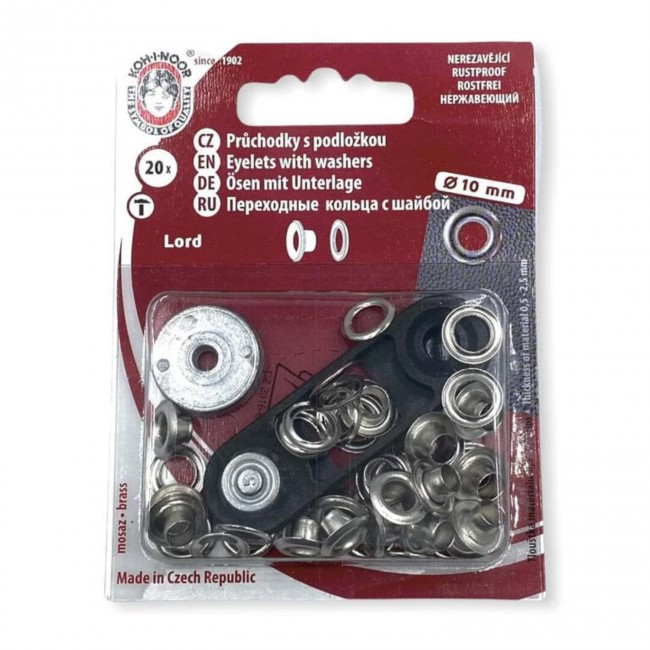 Eyelets with washers 5 - 10 mm -...