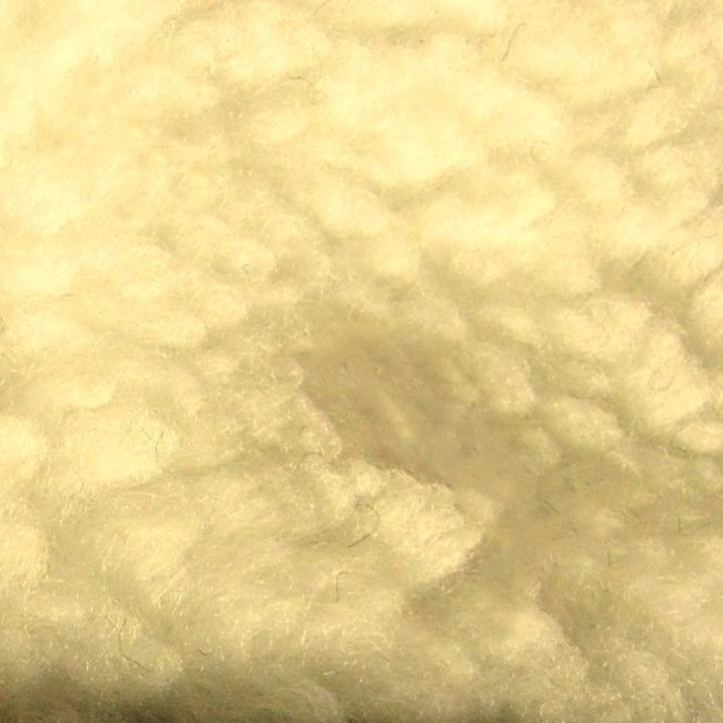 Knitted Fabric - Fur SHEEP WOOL - Beige