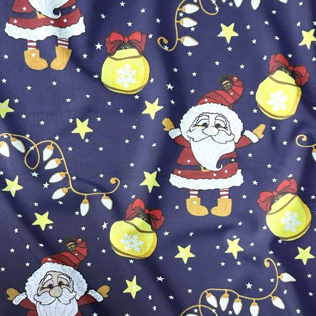Cotton Fabric - Christmas Santa Claus...
