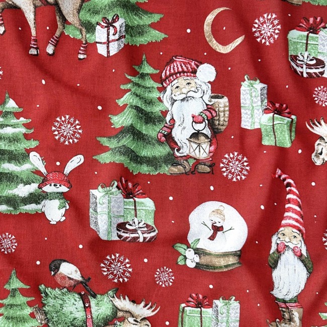 Cotton Fabric -  Christmas Reindeer...