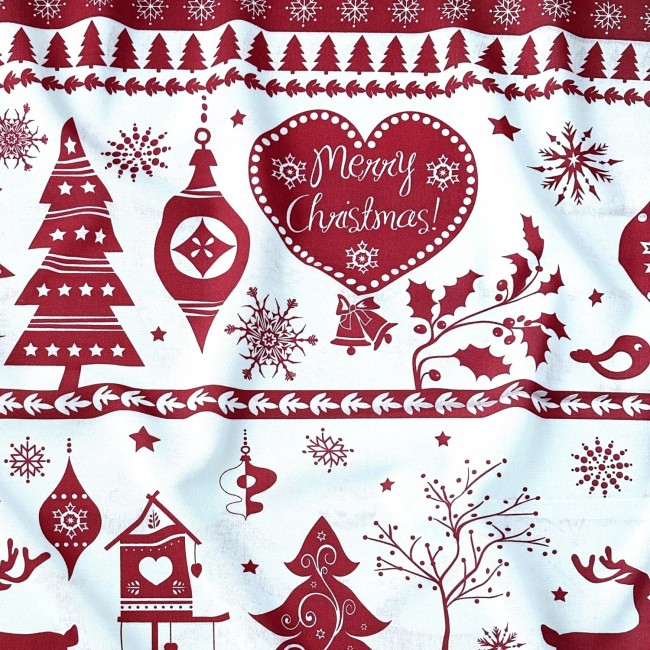 Cotton Fabric - Christmas Trees and...