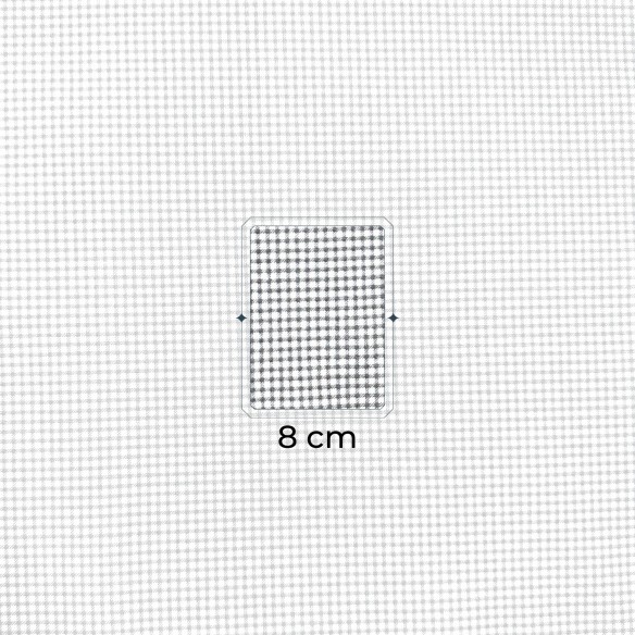 Cotton Fabric - Small Checkered pattern, Gray
