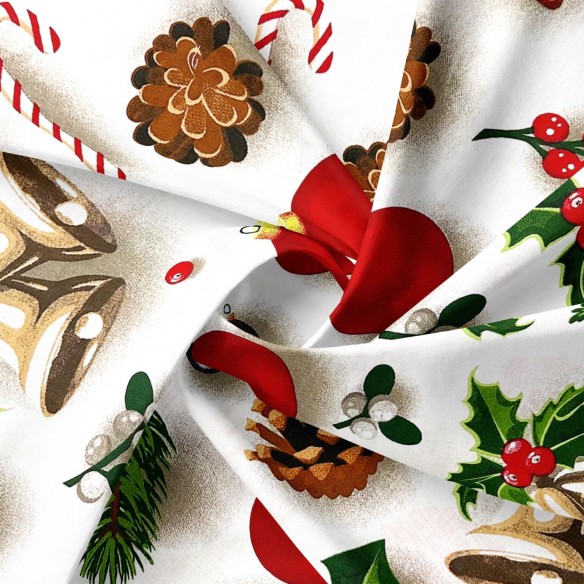 Cotton Fabric - Christmas Tree Gadgets