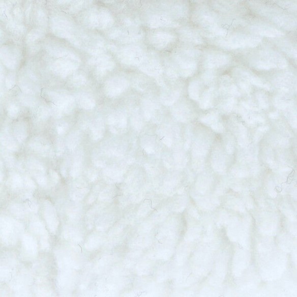 Knitted Fabric - Fur SHEEP WOOL - White