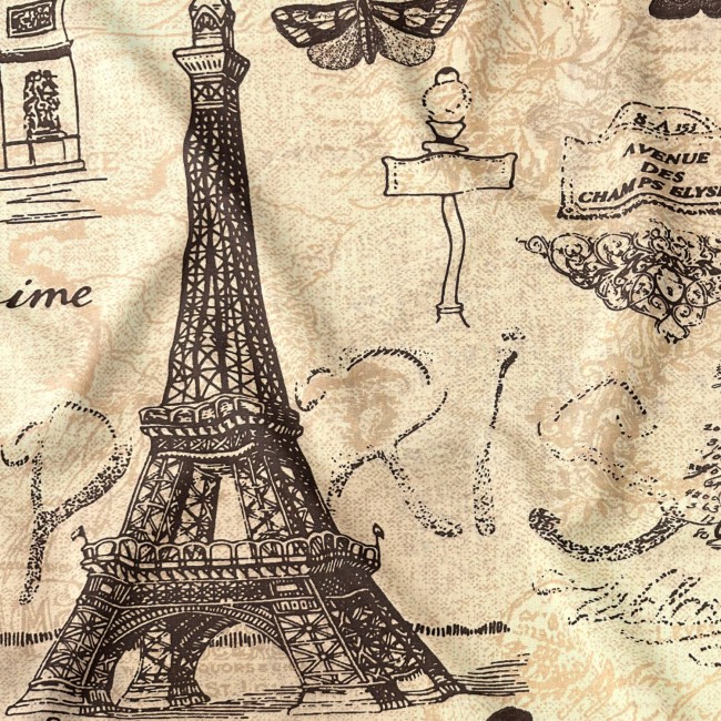 Bavlnená látka - Paríž