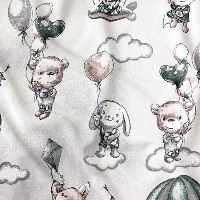 Cotton Fabric - Teddy Bears, bunnies...