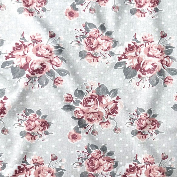 Cotton Fabric - Bouquet of Roses