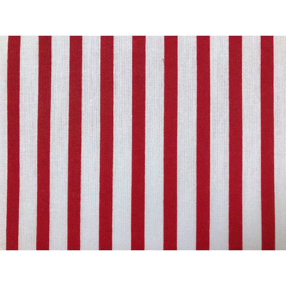 Cotton Fabric - Red Stripes