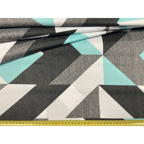 Cotton Fabric - Bedding Pattern Triangle