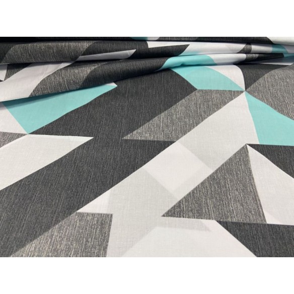 Cotton Fabric - Bedding Pattern Triangle