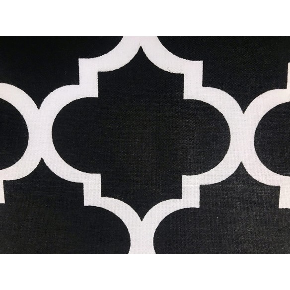 Bavlnená látka - Maroko čierna