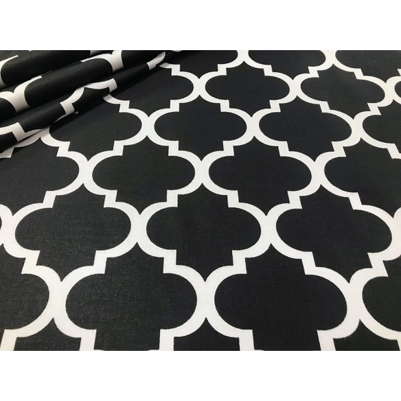 Cotton Fabric - Morocco Black