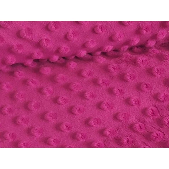 Minky Fabric - Dark Pink 350 g
