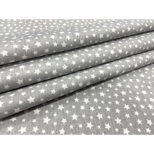Cotton Fabric - Mini Constellation on Grey