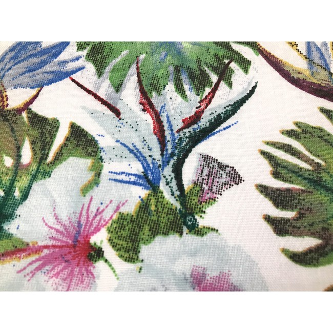 Cotton Fabric - Hibiscus Flower