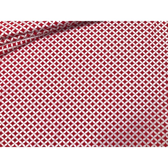 Cotton Fabric - Tiny Morocco Red