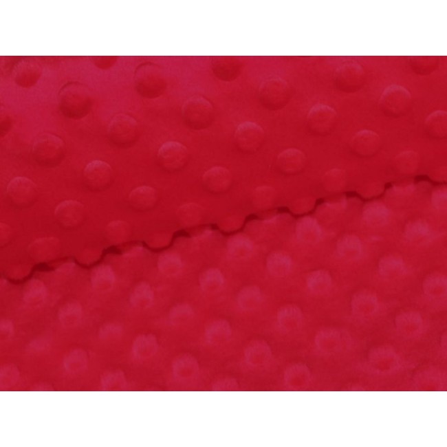 Minky Fabric - Red 350 g
