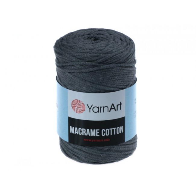 YarnArt Macrame Cotton 2 mm 225 RM - Dark Gray 775