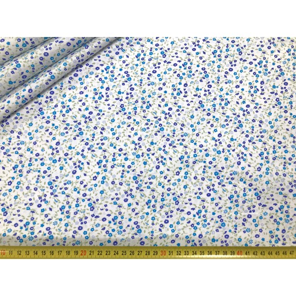 Cotton Fabric - Blue Meadow