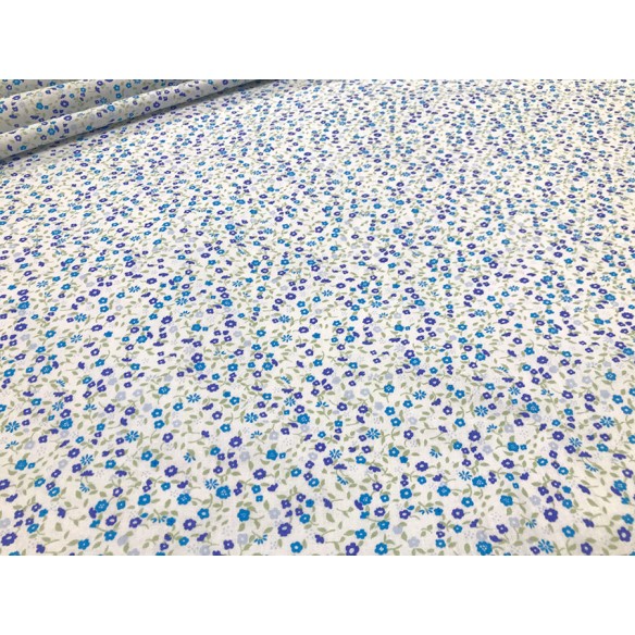 Cotton Fabric - Blue Meadow
