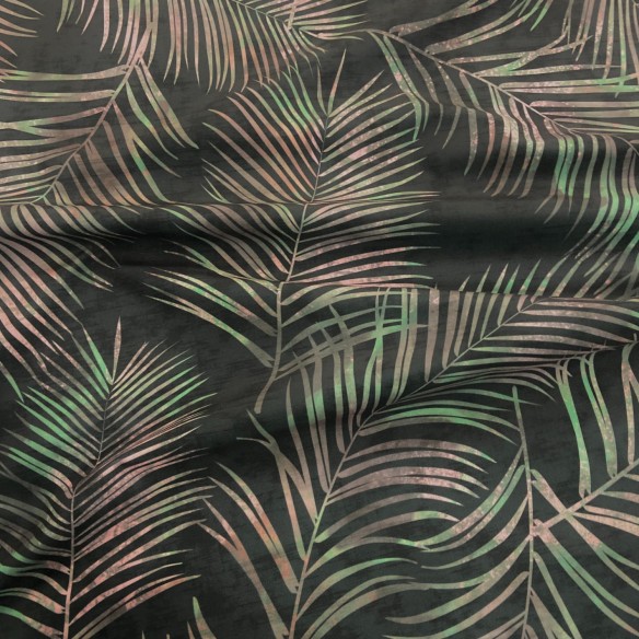 Printed Riviera Velour Fabric - Botany
