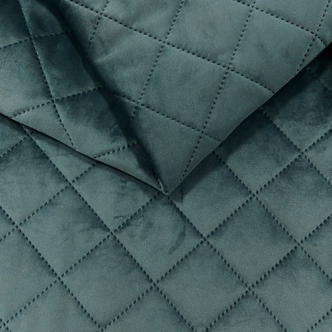 Upholstery Fabric Quilted Velour Diamond 5x5 - Azure