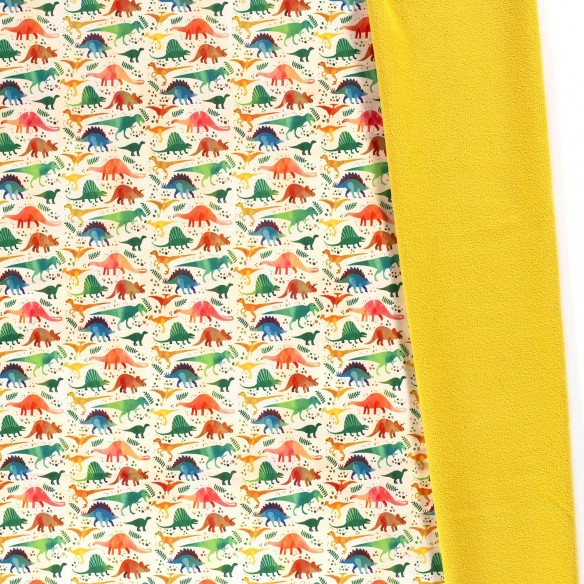 Softshell Fabric - Colorful Dinosaurs