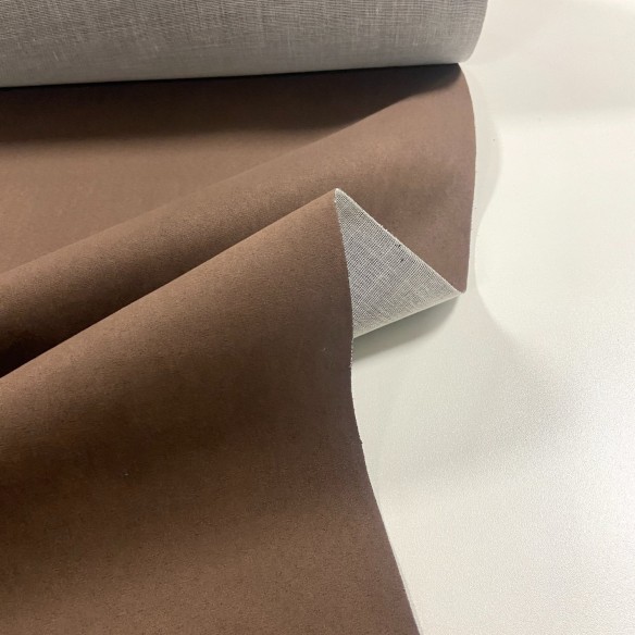 Upholstery Fabric Nubuck - Brown