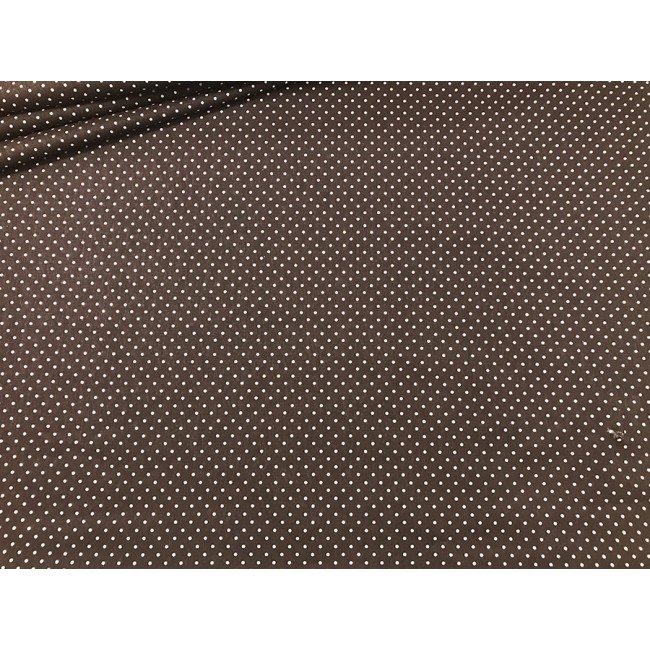 Cotton Fabric - Brown Dots 2 mm